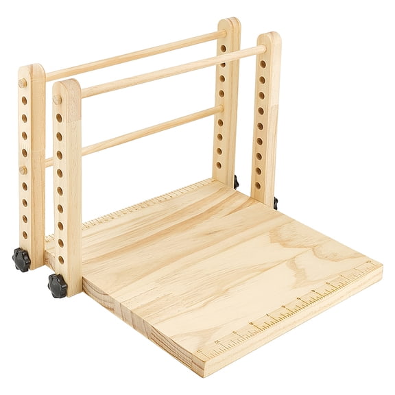 Wood Book Binding Stitching Frame Adjustable Book Folding Stand for DIY Bookbinding Crafts and Supplies 12x12 Inch