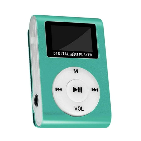 Bdday Portable MP3 Player Mini USB LCD Screen MP3 Card Support Sports Music Player