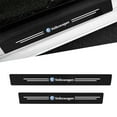 thumbnail image 2 of 4Pcs Leather Carbon Fiber Car Door Edge Sill Protector Strip Stickers for VW R Line Golf Polo Tiguan Passat B6 Touran For Volkswagen, 2 of 6
