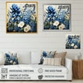 thumbnail image 4 of Designart "Blue Bonnets With White Blooms" Blue Bonnets Floater Framed Wall Art Living Room, 4 of 5