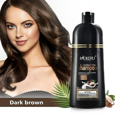 Natural Brown Hair Color Permanent Hair Coloring Shampoo Long Lasting