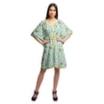 thumbnail image 4 of Moomaya Printed Beach Coverup Kimono Caftan Kaftan Swimsuit Cover Ups For Women, 4 of 6