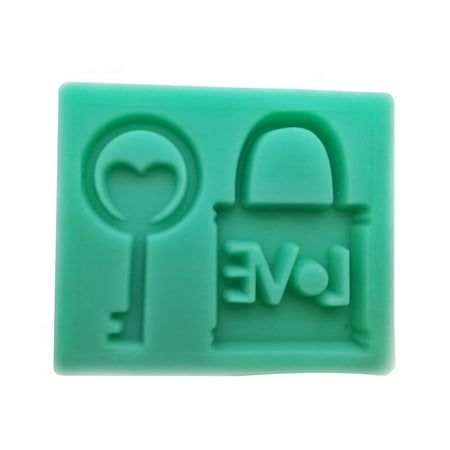 

JHDONG Chocolate Mold Lock Shape Key Design Silicone Cake Decorating Tool for Kitchen Home