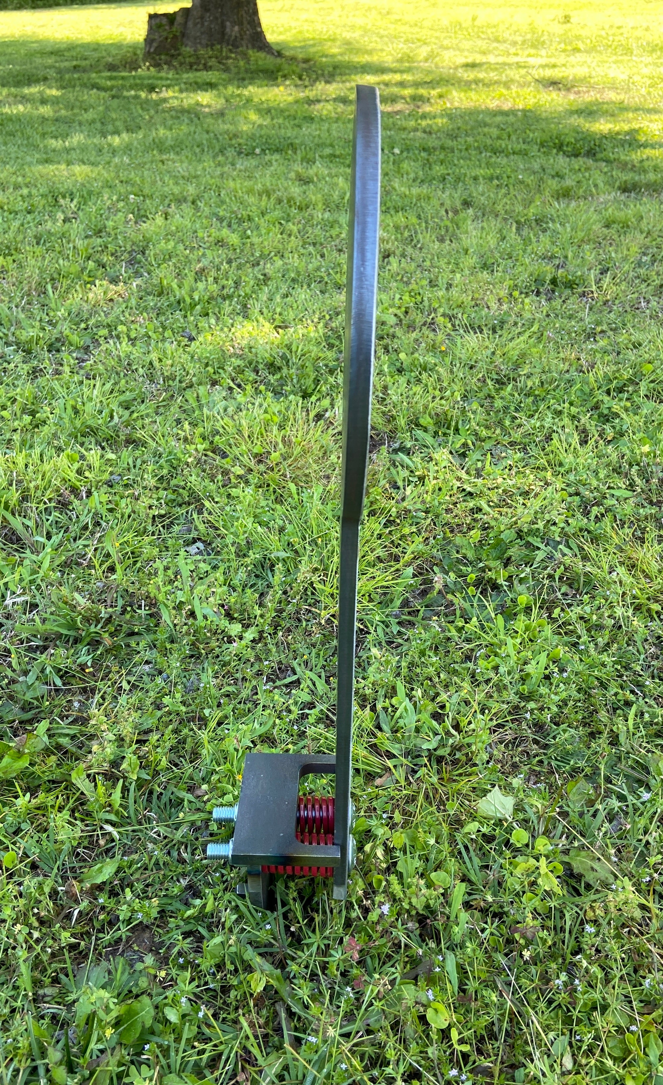 Magnum Target 8"x20" 3/8" AR500 Auto Reset Spring Popper - Reactive Metal Steel Shooting Target - SPR-PPR8x20AR500