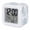Haze Blue Gray, variant on Blue Turtle Coastal Digital Alarm Clock for Bedrooms, Smart LED Alarm Clock with 7 Color Changing Night Light, Summer Beach Nautical Coral Silent Wake Up Clocks for Sleep Study Cooking 3.2"x3.2"