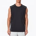 thumbnail image 3 of BRANROY Tank Tops Men Casual Athletic - Mens Sleeveless Tee Shirts Moisture Wicking, Sleeveless Undershirts for Men Soft Touch, Mens Tank Tops for Running and Beach,Black,L, 3 of 6