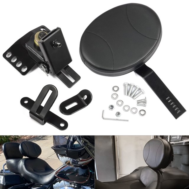 Benlari Respaldo ajustable para el conductor Respaldo para el conductor Respaldo enchufable compatible para Harley Davidson Touring Street Glide Road Glide Road King Electra Glide 1997-2024 2023 2022