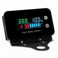 thumbnail image 1 of IPX7 Waterproof Battery Monitor with Bracket 7-100V,12v 24v 36v 48v 60v 72v Battery Meter Digital Battery Capacity Remaining Capacity Percentage Tester with Buzzer Alarm and Temperature, 1 of 5
