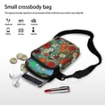 thumbnail image 7 of HELLHERO 4.33x1.97x7.09 Crossbody Sling Bags, Unisex with Vintage Flowers Pattern, 7 of 7