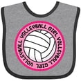 thumbnail image 3 of Inktastic Volleyball Girl Girls Baby Bib, 3 of 4