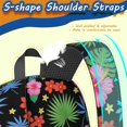 thumbnail image 5 of Pioneer Flower Floral Print Pattern 17" School Backpacks for Teens,Waterproof Oxford Fabric,S-Shape Padded Straps for School,Travel,Hiking,Camping, 5 of 5