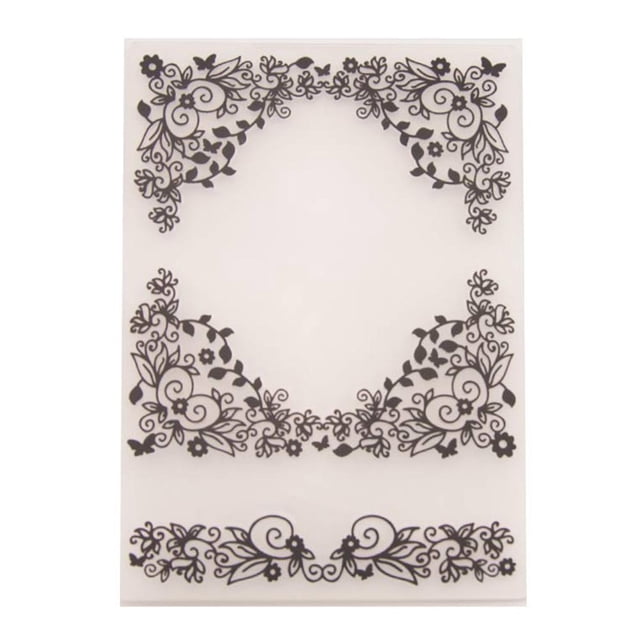 Carpeta Btafrte Vides Plástico Repujado DIY Scrapbooking Foto Álbum Plantilla