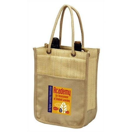 Preferred Nation Double Bottle Wine Shopping Tote (Set of 2)