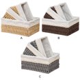 thumbnail image 4 of Advancent Cestas de almacenamiento apilables en color natural para habitaciones limpias y ordenadas Cestas de almacenamiento tejidas de gran Almacenamiento y organización del hogar gris, 4 of 6