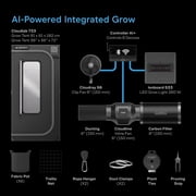 AC Infinity AI Grow System 3x3, 3-Plant Kit w/ Self-Learning AI Controller, Dynamic Airflow & LM301H LED Lighting Control, 2000D Mylar Tent w/ Lab-Tested Reflectivity, Largest Zippered Window