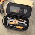 thumbnail image 3 of Heavy Duty Small Tool Bag Pouch Portable Utility Organizer Case with Zipper Handle. Perfect for EDC, Motorcycle, Road Bike, Electricians & More, 3 of 5