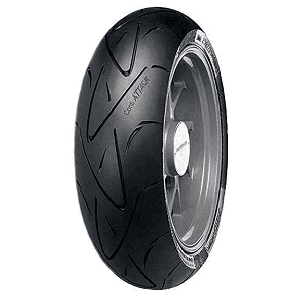 190/55ZR-17 (75W) Continental ContiSport Attack Hypersport Radial Rear Motorcycle Tire for Ducati 1200 Monster S 2014-2018