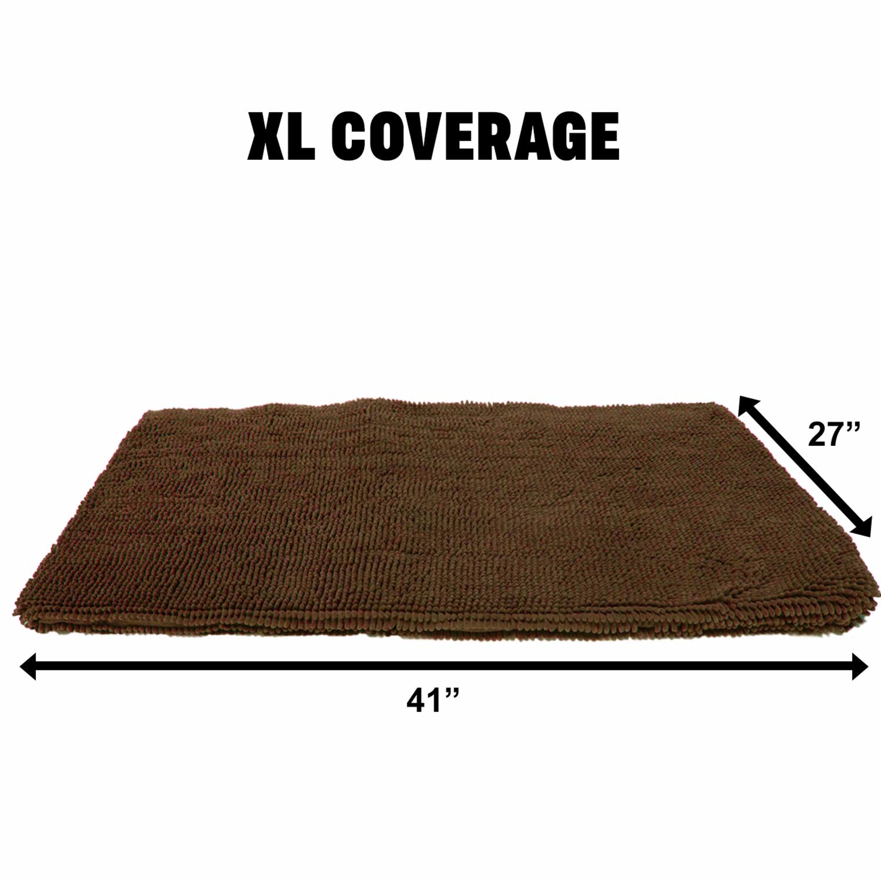 My Doggy Place Soft Microfiber Dog Crate Mat, Machine Washable Brown Bed M