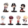 thumbnail image 1 of Liangnv 7 piezas Bts Cake Toppers posición de pie personajes conjunto de figuras de acción juguetes Cake Toppers para Bts suministros de fiesta de cumpleaños - -, 1 of 5
