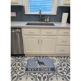 thumbnail image 3 of Miniature Schnauzer Welcome Machine Washable Memory Foam Mat Blue, 3 of 4