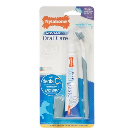 Nylabone Advacned Oral Care Small Senior Dog Dental Kit