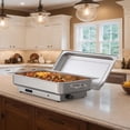 thumbnail image 4 of Bingirl Plat Électrique 9QT pour Buffet : Réchaud en Acier Inoxydable 400W avec Poêle Pleine Grandeur, 4 of 8