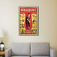 thumbnail image 4 of 9" x 12" Houdini Handcuff King Vintage Magic Poster Wall Art, 4 of 4