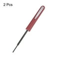 thumbnail image 3 of Uxcell 2pcs destornillador de bolsillo no magnético de 2.4mm con clip T10 Torx, 3 of 6
