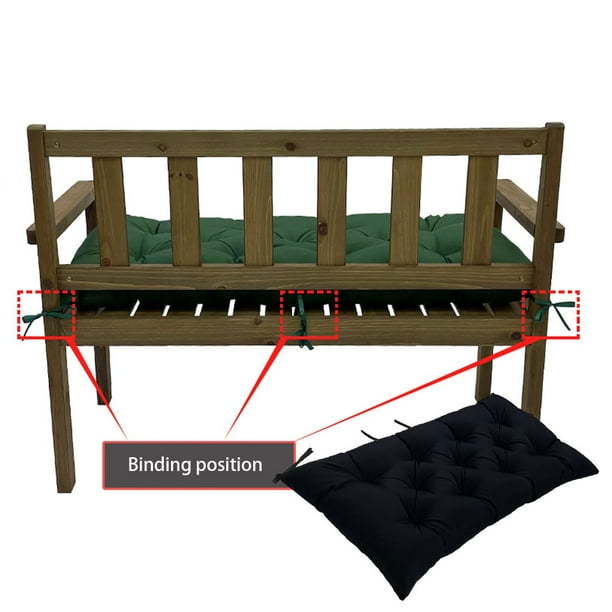 Transemion Polyester Bench Long Cushion For Comfortable Seating Sun Protection Durable dark coffee 120 50 8CM