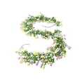 thumbnail image 2 of 2 Pcs Easter Egg Garland for Spring Summer Artificial Flower Garlands Easter Decorations for Home Mantle Fireplace Indoor Decors Green with Pink and Yellow Egg 82.6 In, 2 of 8