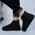 thumbnail image 6 of Fgnfyis Reusable Silicone Rain Snow Overshoes Shoe Covers Protectors for Desert Beach Muddy Roads High Black Black, 6 of 6
