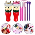 thumbnail image 3 of MYG Two-Piece Knitting Doll Tool Set French Knitting Tool Wooden Spool Knitting Tool, 3 of 9