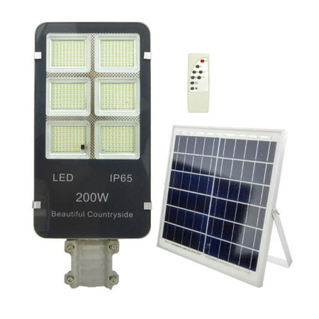 Foco Led Panel Solar 200w con Sensor y Control Remoto - Mercado Lider