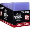 thumbnail image 2 of Monster Top Loaders for Collectible Trading Cards - 100 Count 3"x4" Clear Hard Plastic Card Protector Toploader Sleeves Compatible w MTG, Magic The Gathering, Yugioh, Pokemon, Sports Cards & All TCGs, 2 of 5