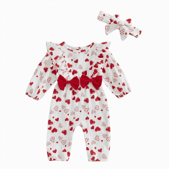 Ccpelsie Infant Baby Girl Clothes Newborn Girl Romper Fall Winter Outfit Ruffle Long Sleeve Jumpsuit Romper Cute Baby Girl Outfit(White,6-12 Months)