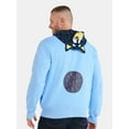 thumbnail image 3 of Bluey Men's and Big Men's Bandit Halloween Cosplay Zip Hoodie, Sizes S-3XL, 3 of 5