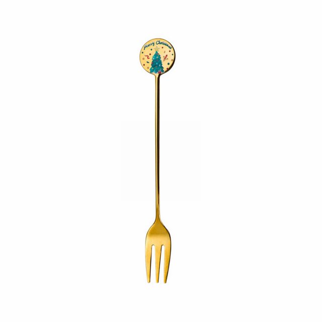 Harpily 50% Off Clear! Dinnerware Stainless Steel Tableware Creative Cute Christmas Star Spoon Fruit Fork Coffee Dessert Spoon