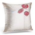 thumbnail image 1 of BOSDECO Pink Abstract Flower Festive for Various Events Red Beautiful Pillowcase Pillow Cover Cushion Case 16x16 inch, 1 of 1