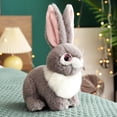thumbnail image 1 of Conejo de peluche abrazable perfke Gris 25cm, 1 of 9