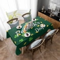 thumbnail image 4 of St. Patrick's Day Rectangle Tablecloth, Green Shamrock Rainbow Gold Coin Simple Waterproof & StainResistant Tablecloth, Washable Oil-proof Table Cover for Dining/Party/Wedding/Camping/Buffet 52x70 In, 4 of 9