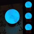 thumbnail image 6 of HANXIULIN 35MM Blue Luminous Quartz Crystal Sphere Ball Glow In The Dark Stone 1Pcs Luminous Ball, 6 of 8
