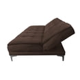 thumbnail image 4 of Sofa Cama Reclinable El Bazar Store Zeus Chocolate Terciopelo Futon 3 posiciones Abotonado Sala, 4 of 6