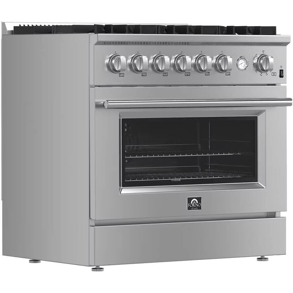 Marco 36-Inch Gas Range Stainless Steel, 6 Burners 67,000 BTU, 5.36 cu.ft. Convection Oven