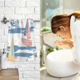 thumbnail image 7 of Yayeee 100% Cotton Hand Towels for Bathroom 16" x 28" Soft Absorbent Kitchen Towel, White Hand Drawn Sailboats, 7 of 7