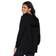thumbnail image 5 of RBX Active Women's V-Neck French Terry Hoodie Tunic Sweatshirt, 5 of 5