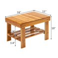 thumbnail image 4 of Children Bench Stool Bamboo Wood Color Kitchen Bedroom Kids Learning Dining Small Chairs, 4 of 6
