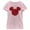 Light Pink, variant on Girl's Mickey & Friends Mickey Mouse Rose Silhouette Graphic Tee Black X Small