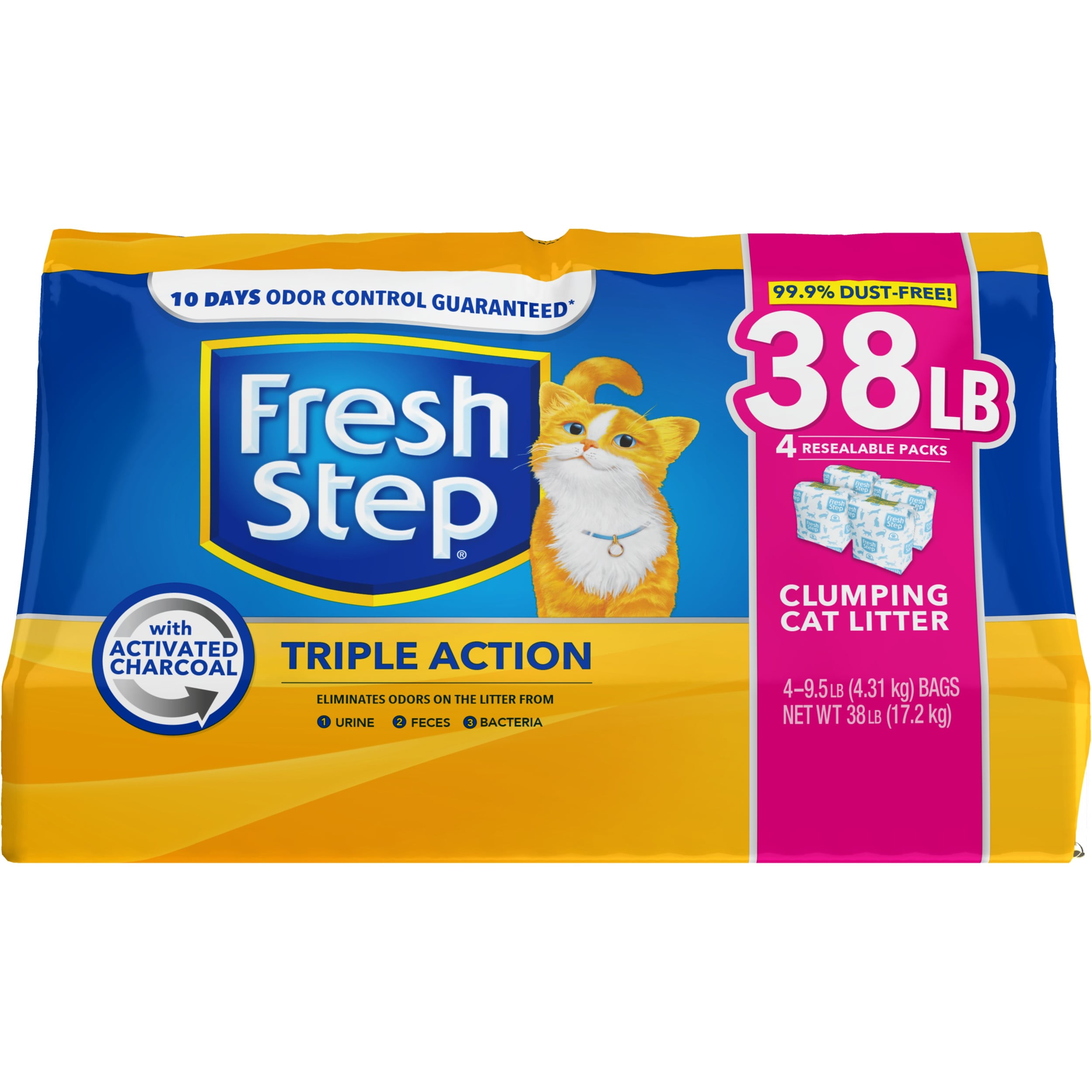 Fresh Step Cat Litter, Clumping, Low Tracking, Triple Action