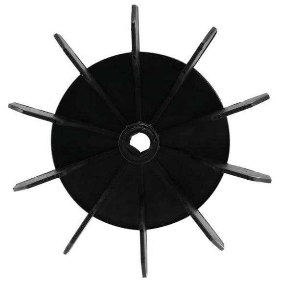 Replacement 0.5" Inner Bore 10 Impeller Air Compressor Motor Fan Blade Black y21662