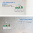 thumbnail image 4 of 1pc Cartoon Switch Sticker 3D Vivid Switch Sticker Self Adhesive Sticker (Succulent Plants), 4 of 8